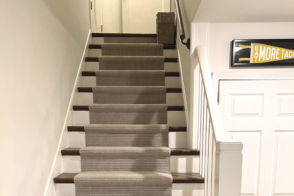 Stairway leading to a basement