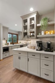 luxurious kitchen remodel with contemporary design elements and natural light